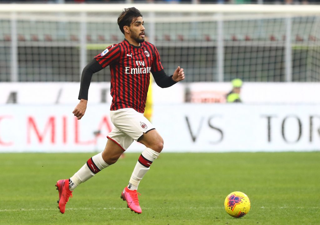 Paqueta con la maglia del Milan