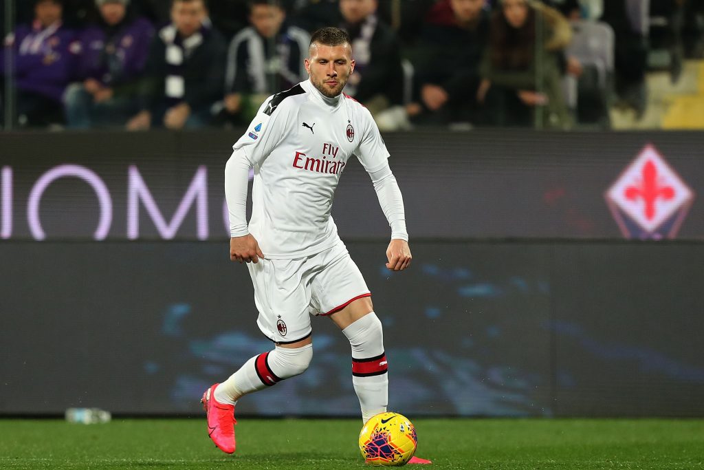 Rebic con la maglia del Milan