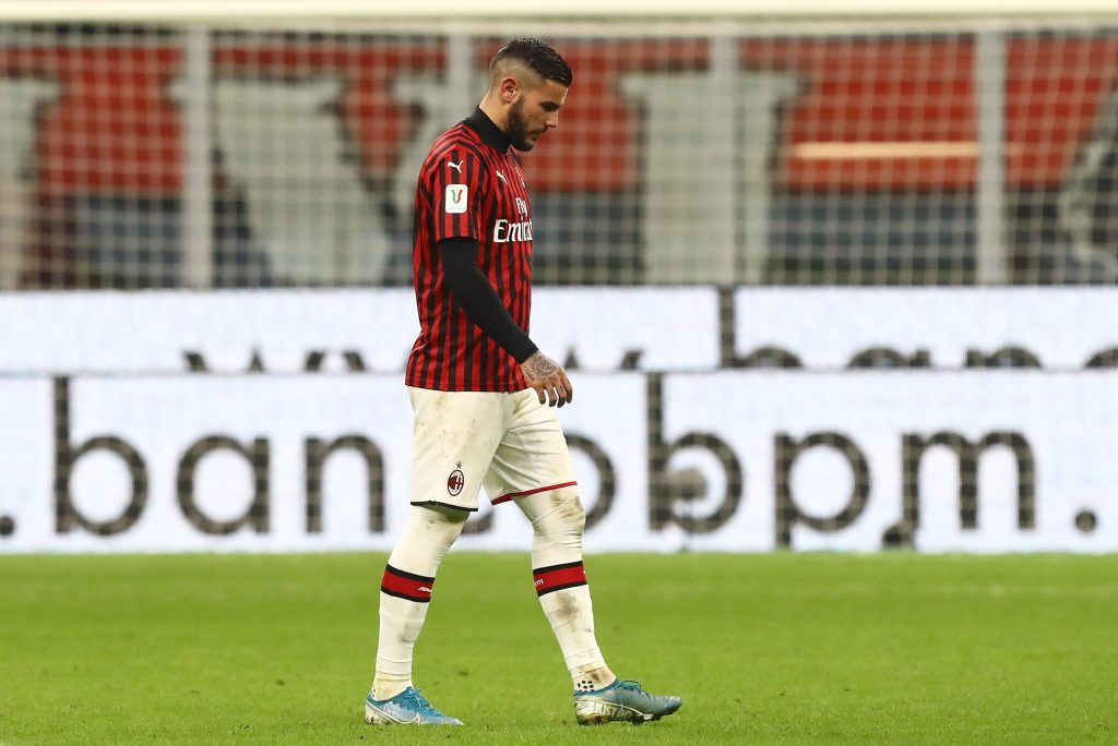 Theo Hernandez, con la maglia del Milan