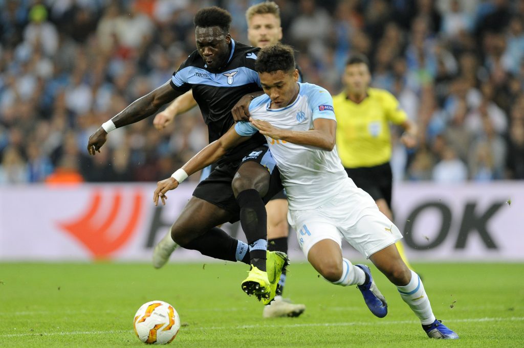 Boubacar Kamara, in azione con l'OM