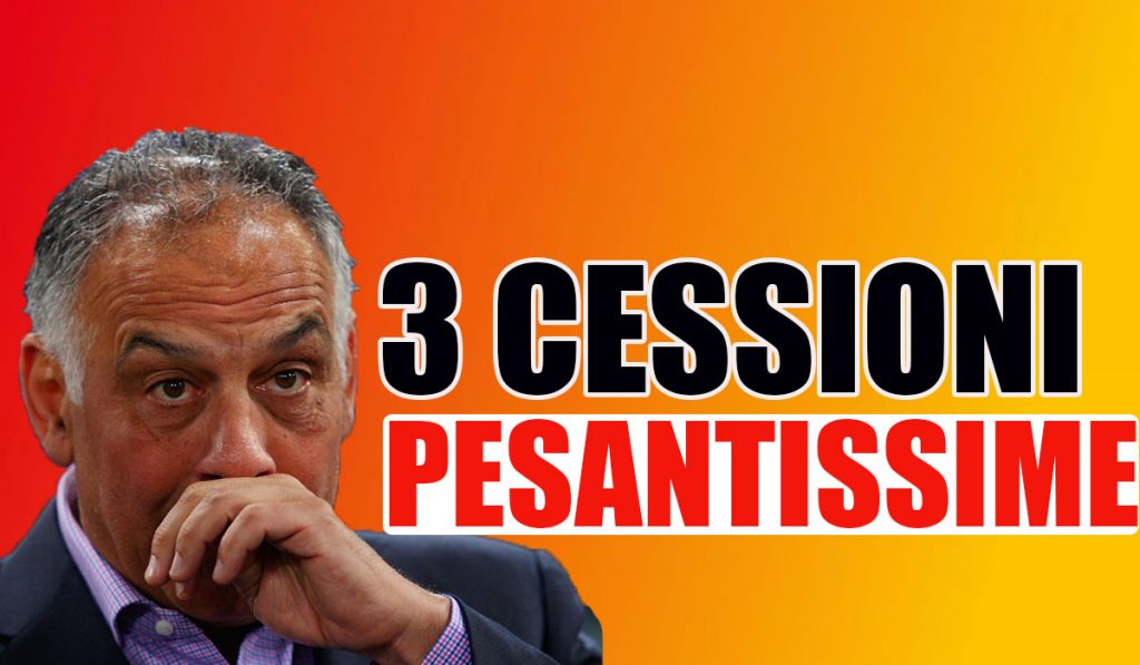 Calciomercato Roma, necessarie tre cessioni pesantissime