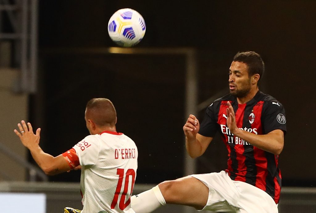 Leo Duarte con la maglia del Milan