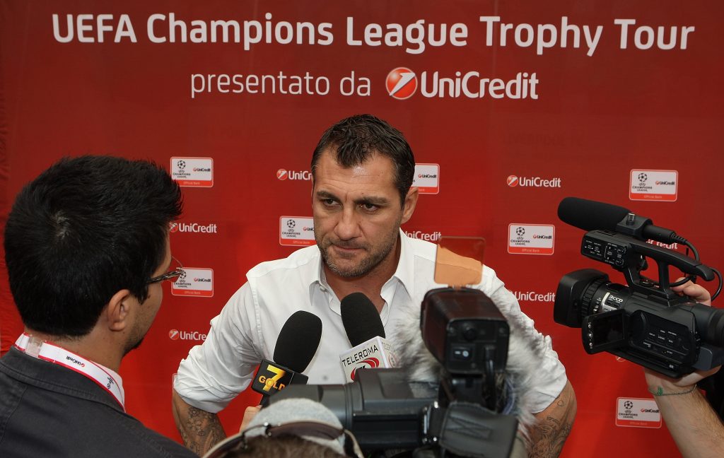 Bobo Vieri, ex attaccante di Milan, Inter e Juventus