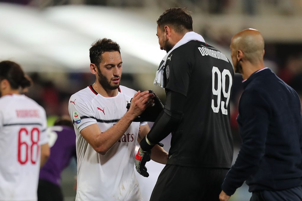Calhanoglu e Donnarumma