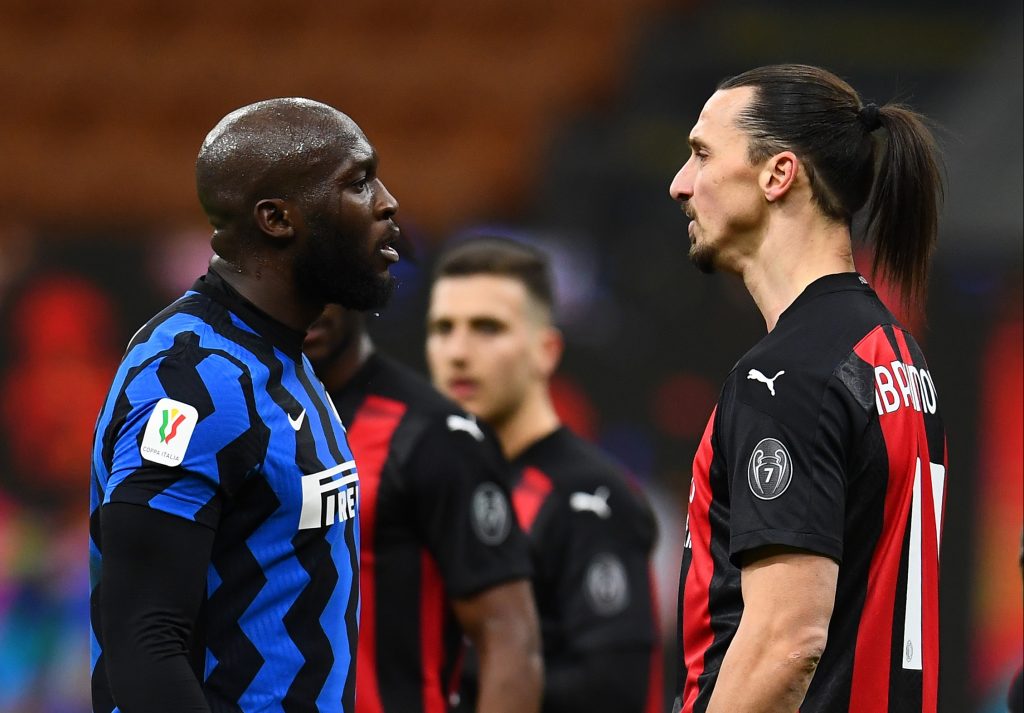 Alla fine del primo tempo Romelu Lukaku e Zlatan Ibrahimovic si sono affrontati con pesanti offese