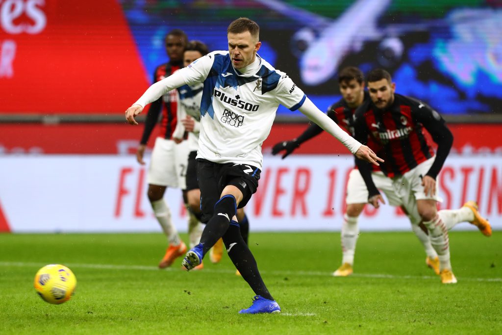 Il rigore di Ilicic contro il Milan