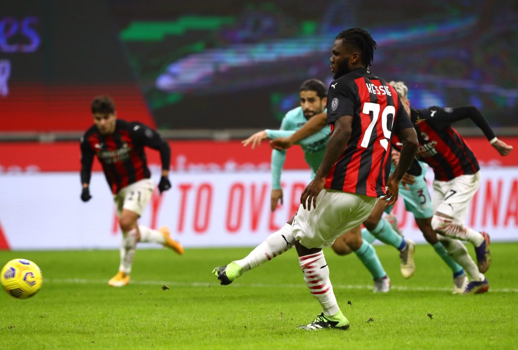 Kessie batte il rigore contro il Torino