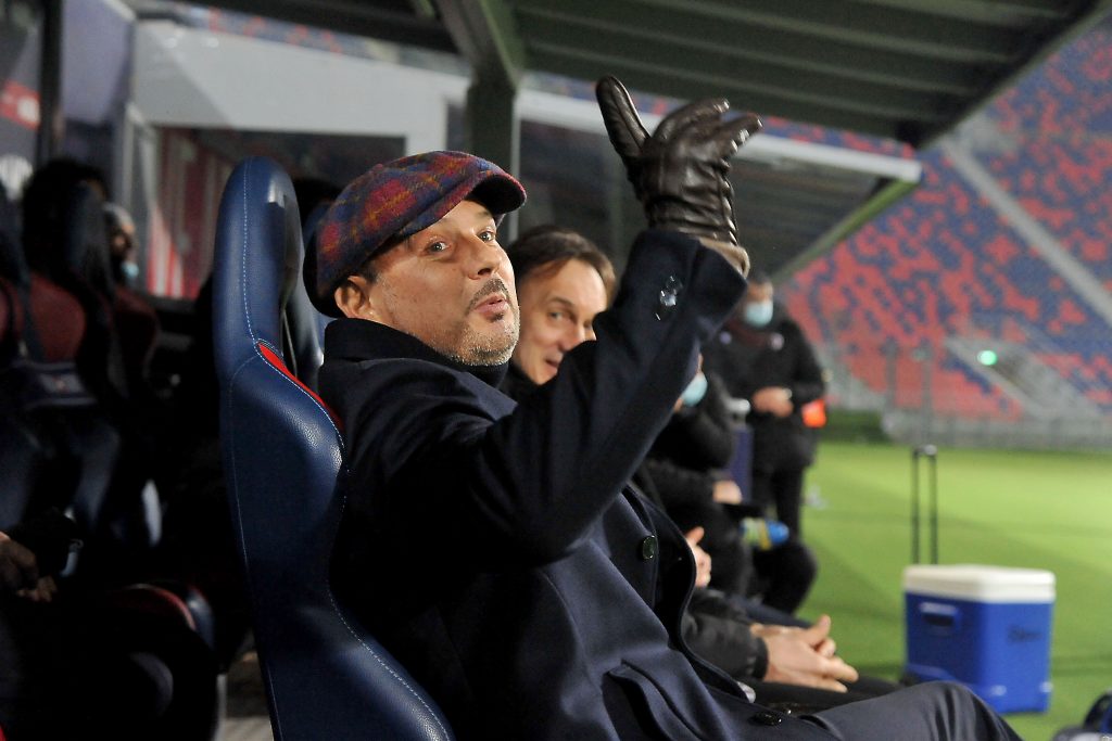 Sinisa Mihajlovic, ex allenatore del Milan, oggi alla guida del Bologna
