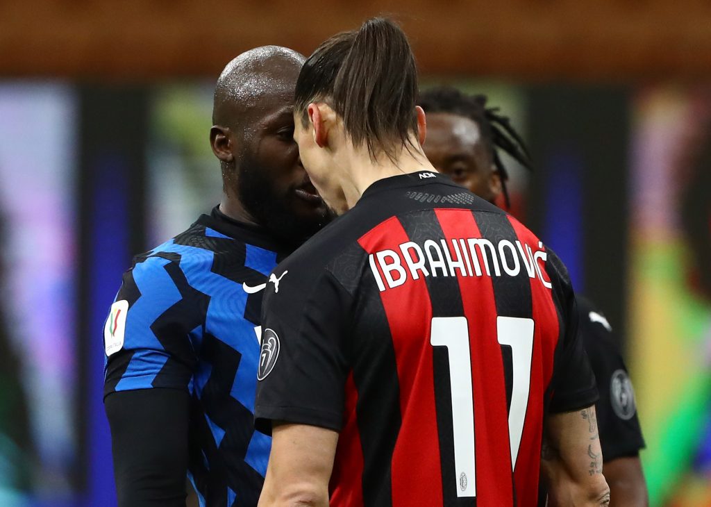 Alla fine del primo tempo di Inter-Milan, Romelu Lukaku e Zlatan Ibrahimovic si sono affrontati con pesanti offese