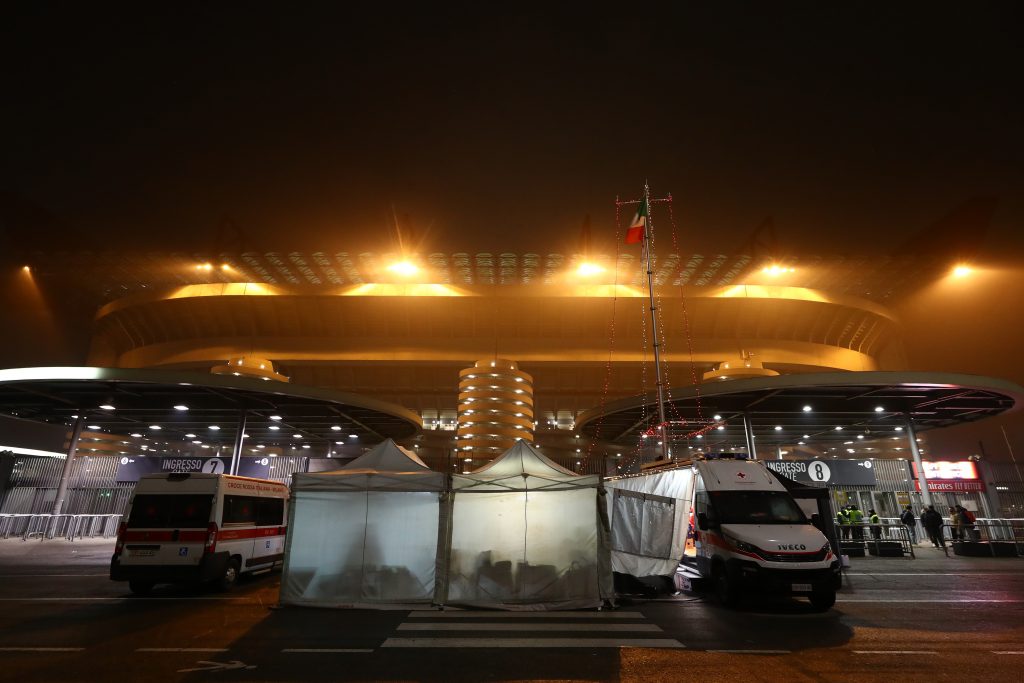 Lo stadio "Giuseppe Meazza" di San Siro in Milano