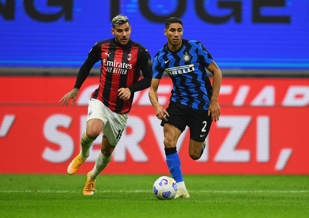 Sfida tra mostri della fascia: Theo del Milan contro Hakimi dell'Inter