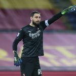 Donnarumma, capitano del Milan durante il match contro la Roma