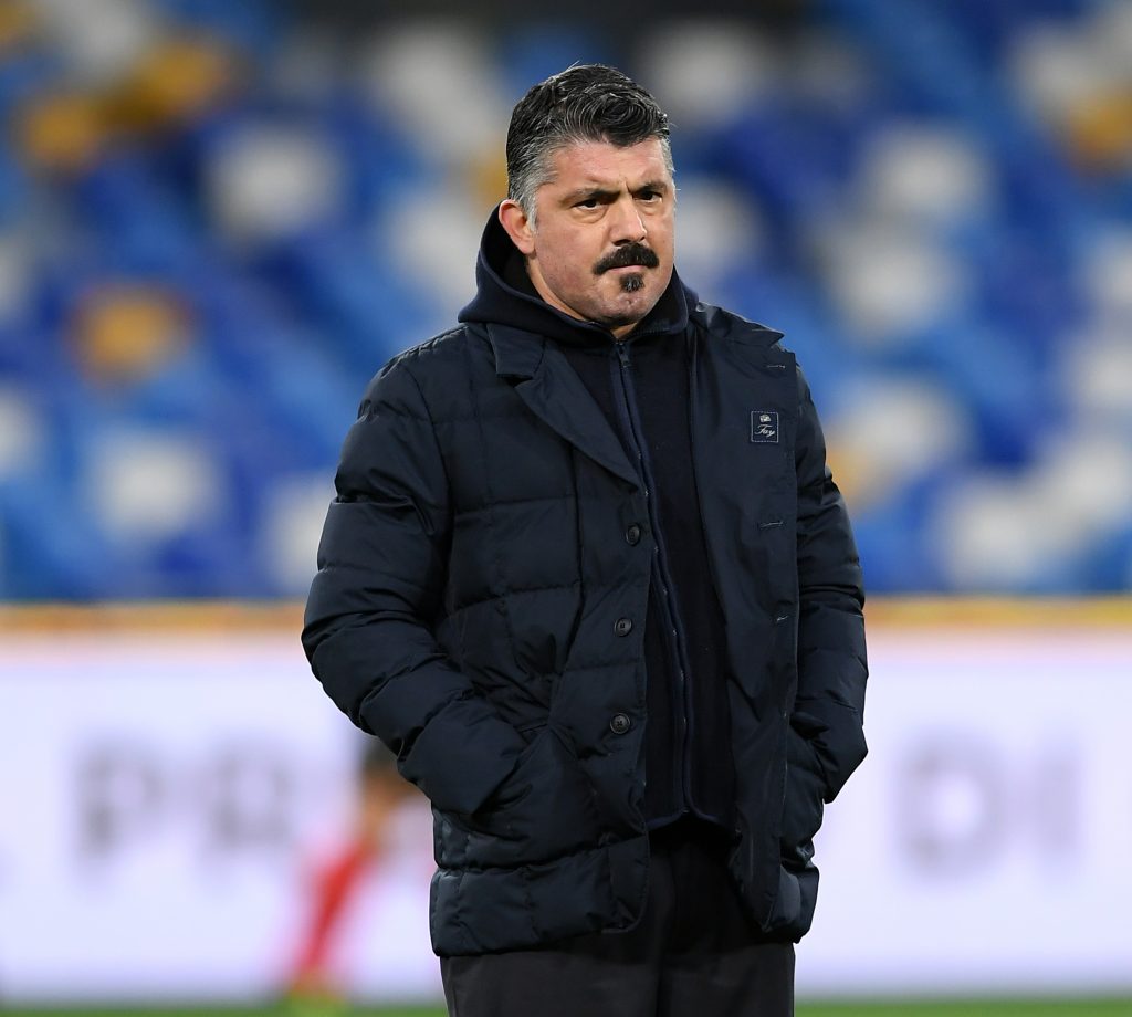 Gennaro Gattuso, attuale allenatore del Napoli ed ex tecnico del Milan