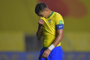 Thiago Silva con la maglia del Brasile