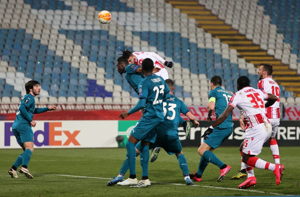 Il goal di Pavkov in Stella Rossa-MilanIl goal di Pavkov in Stella Rossa-Milan