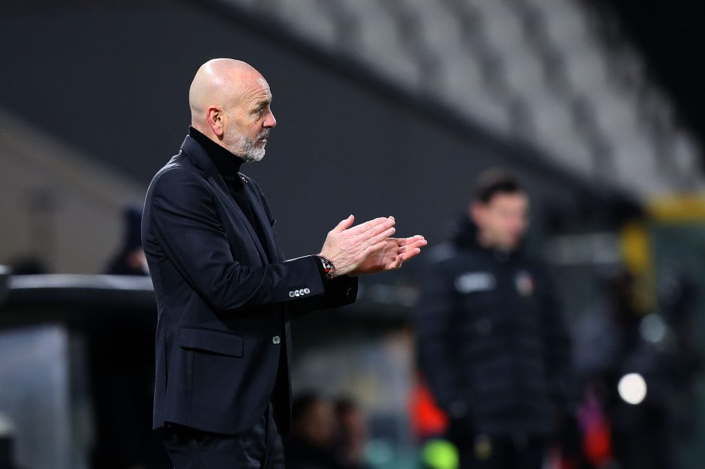 Stefano Pioli incita il Milan al "Picco" di La Spezia