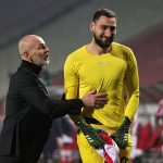 Stefano Pioli e Gigio Donnarumma