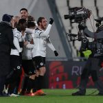 Spezia-Milan, l'esultanza degli uomini di Italiano