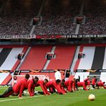 Il Milan si allena nel pre partita contro il Manchester United