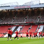 L'allenamento del Milan nel pre partita contro il Manchester United