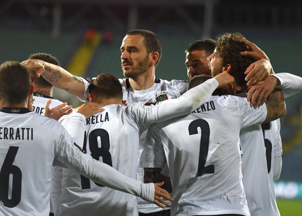 La Nazionale festeggia la vittoria in Bulgaria