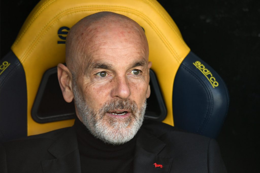 Il tecnico del Milan Stefano Pioli