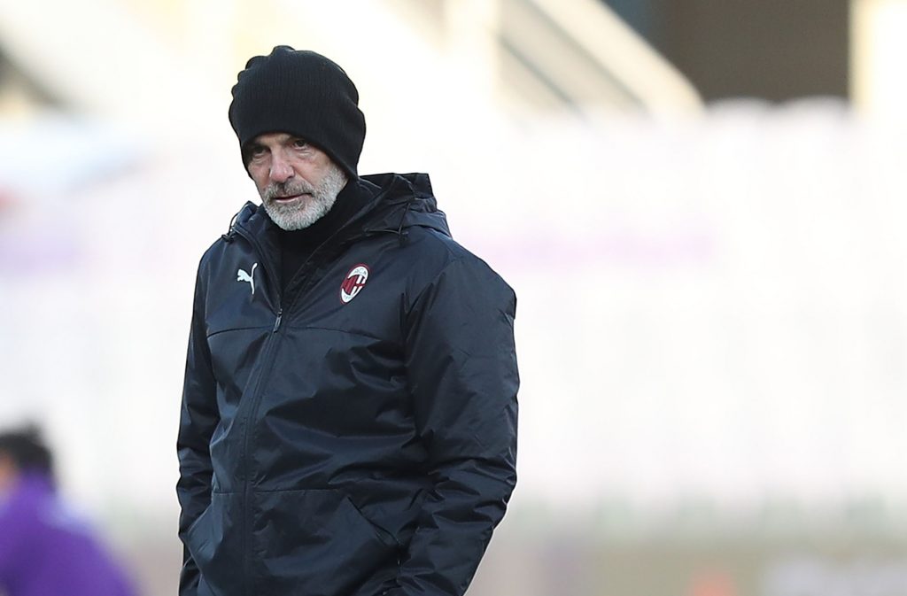 Stefano Pioli nel pre partita di Fiorentina-Milan
