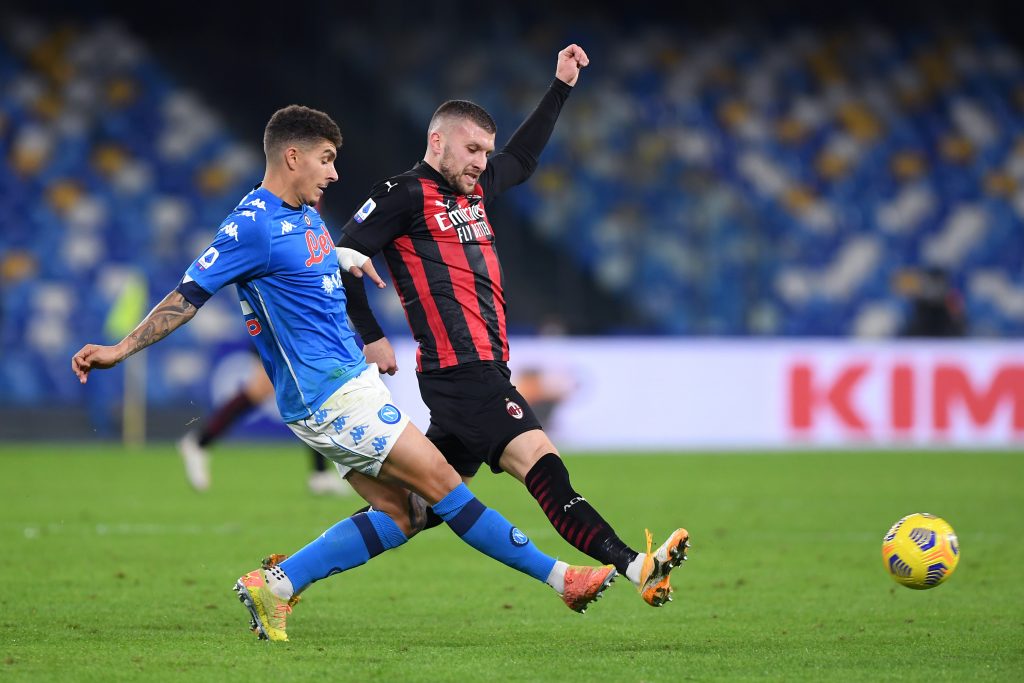 Rebic e Di Lorenzo in confronto al "Maradona" di Napoli