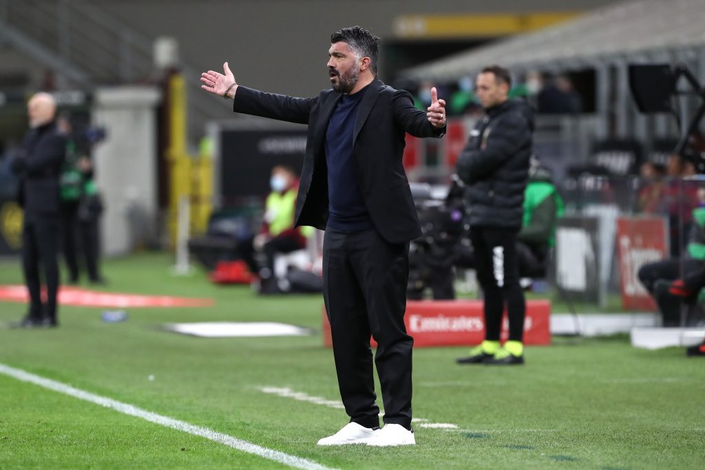 Gennaro Gattuso, attuale allenatore del Napoli ed ex tecnico del Milan