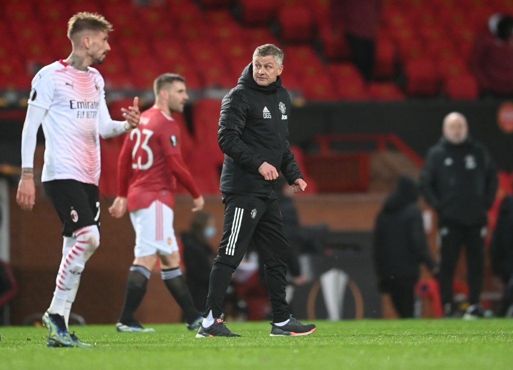 Il tecnico del Manchester Utd, Ole Gunnar Solskjaer