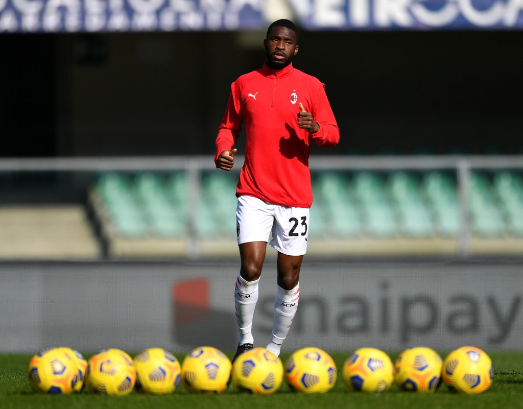 Fikayo Tomori nel pre partita di Hellas Verona-Milan