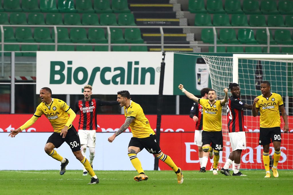 L'esultanza di Becao dopo il goal al MilanL'esultanza di Becao dopo il goal al Milan