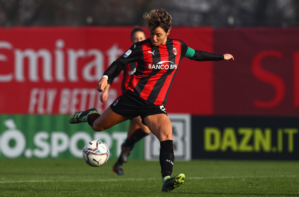 Valentina Giacinti, attaccante e capitano del Milan Femminile