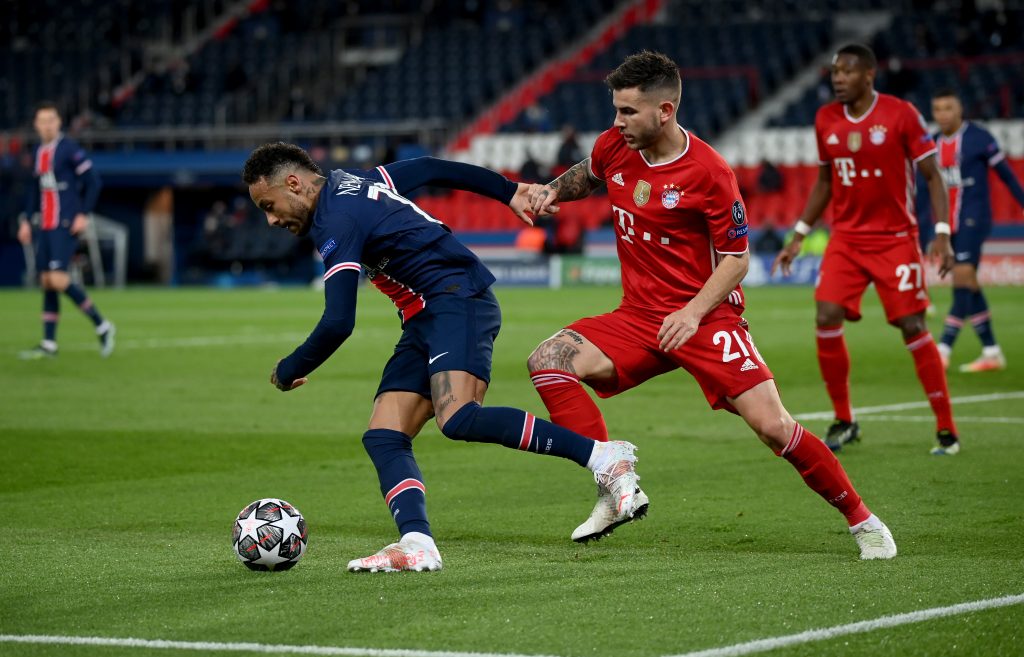 Lucas Hernandez, fratello di Theo, pressa Neymar