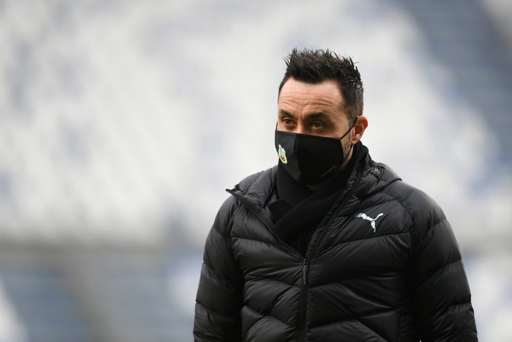 De Zerbi, allenatore del Sassuolo