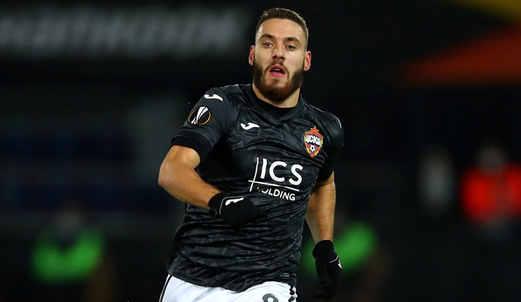 Il centrocampista del CSKA Mosca Nikola Vlasic, obiettivo del Milan
