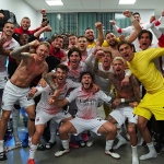 Milan in Champions League, super festa in spogliatoio.