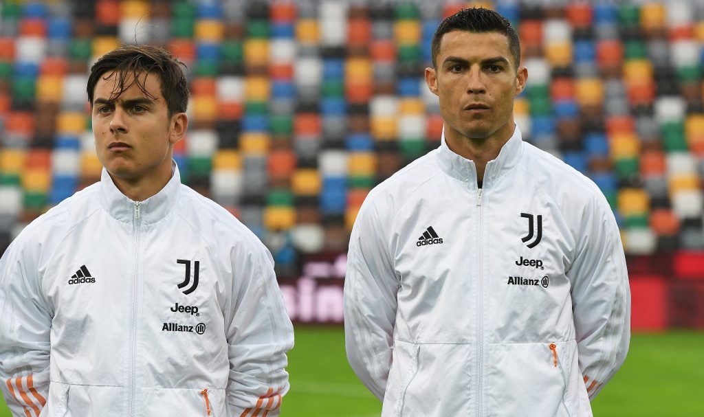 Ronaldo e Dybala con la divisa della Juventus