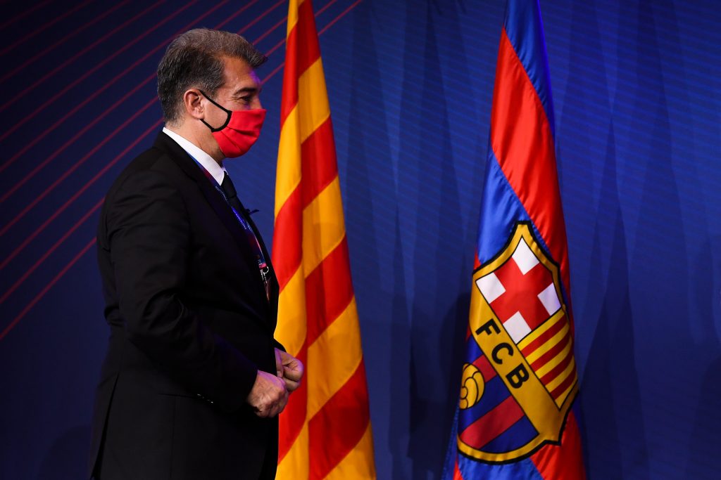 Il presidente del Barcellona Joan Laporta