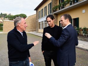 Zdenek Zeman con Massimiliano Allegri e Alessandro Nesta