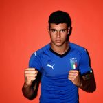 Pietro Pellegri con la maglia dell'Italia