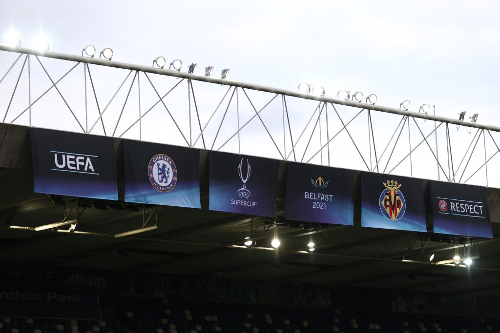 Lo stadio di Belfast pronto per la Supercoppa Europea