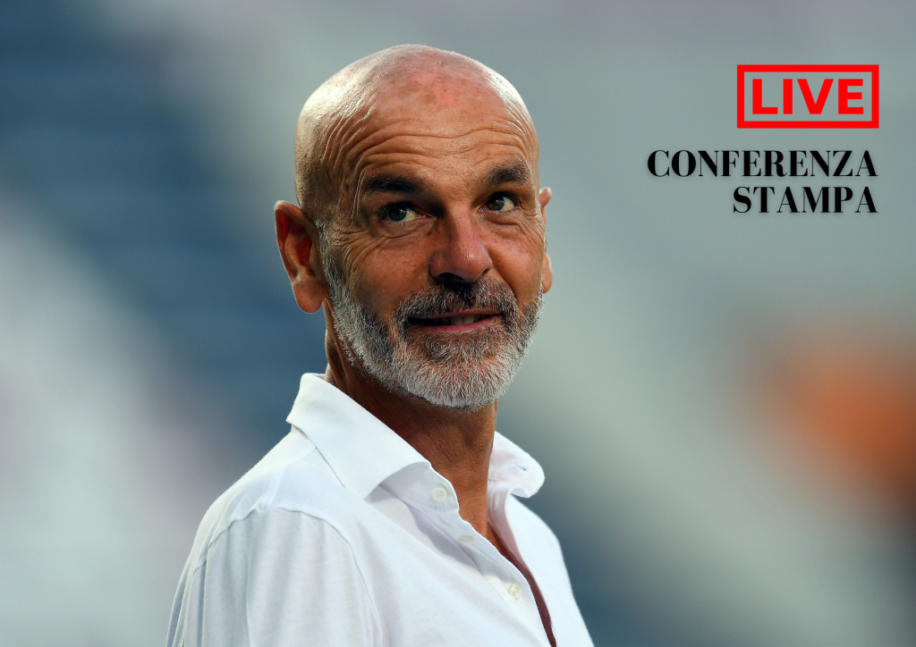 Stefano Pioli in conferenza stampa.