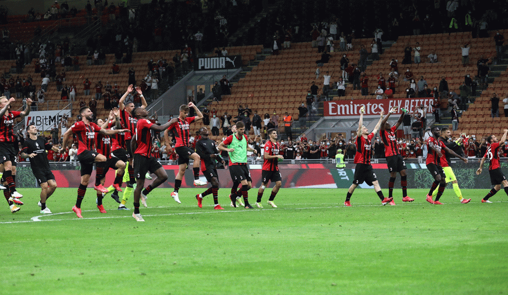 Il Milan festeggia