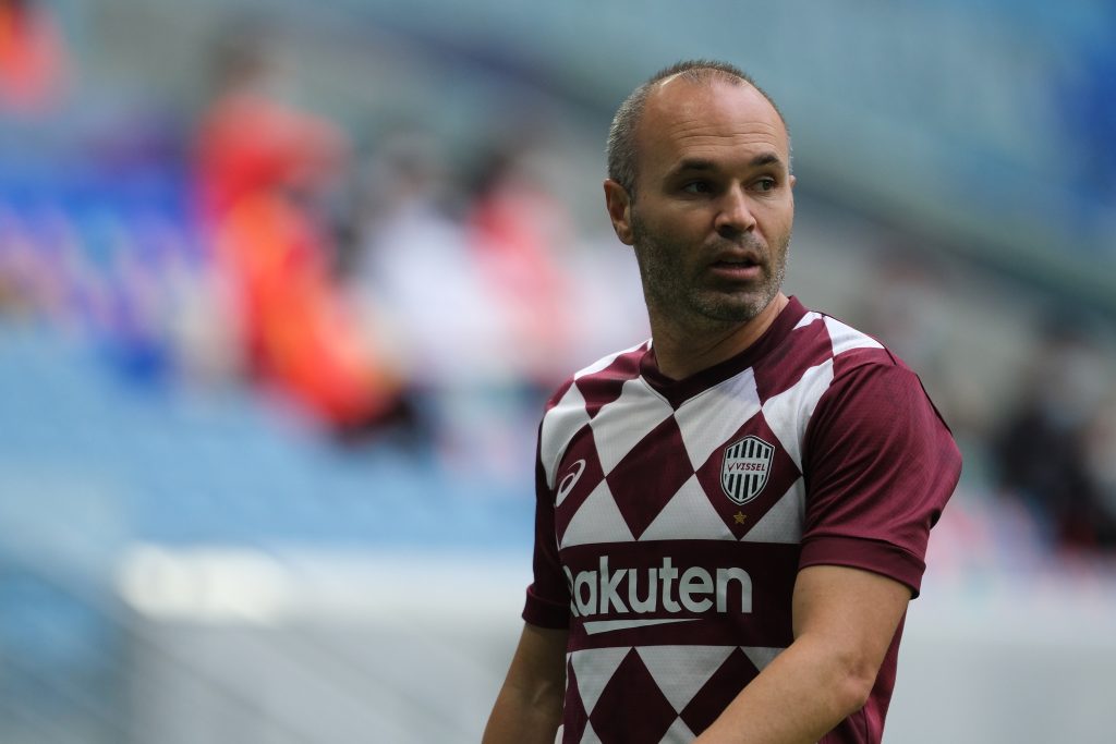 Andreas Iniesta con la maglia del Vissel Kobe