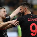 Saelemaekers e Giroud dopo il gol segnato.