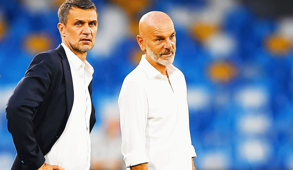Paolo Maldini e Stefano Pioli