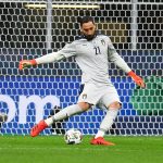 Gianluigi Donnarumma durante Italia-Spagna di Nations League a San Siro.