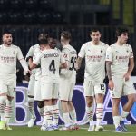 Il Milan esulta dopo un gol segnato contro l'Empoli.