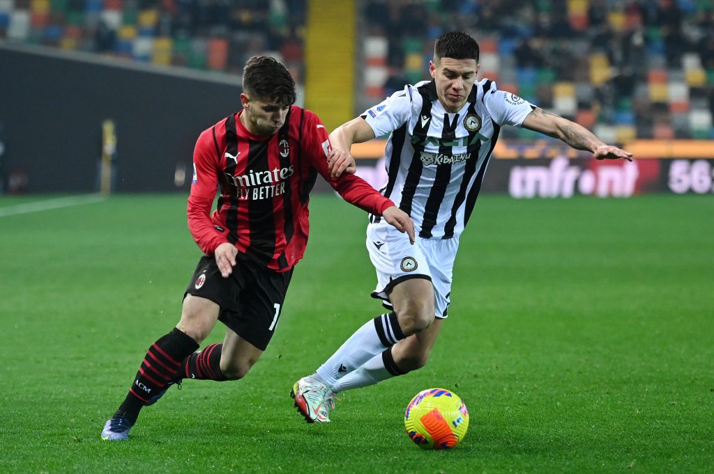 Brahim Diaz in azione.